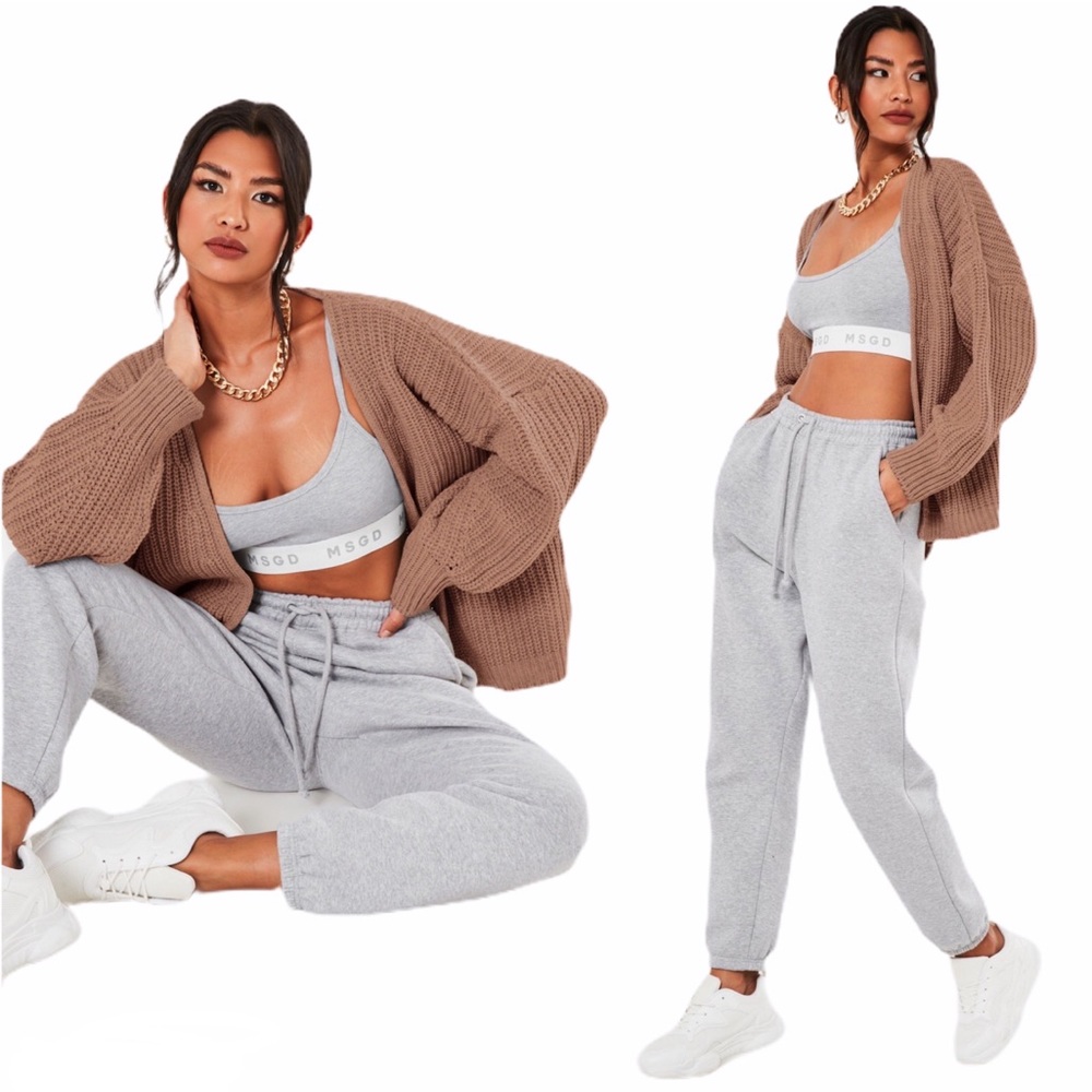 MISSGUIDED BROWN BATWING OVERSIZED CARDIGAN - BNWT